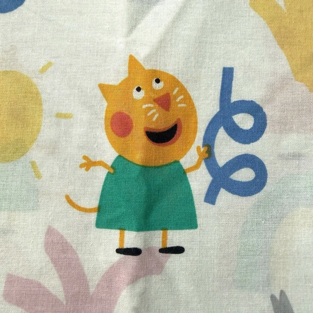 Peppa Pig Marks & Spencer Standard Twin Pillow Case Slip Cover Cotton Blend Pink